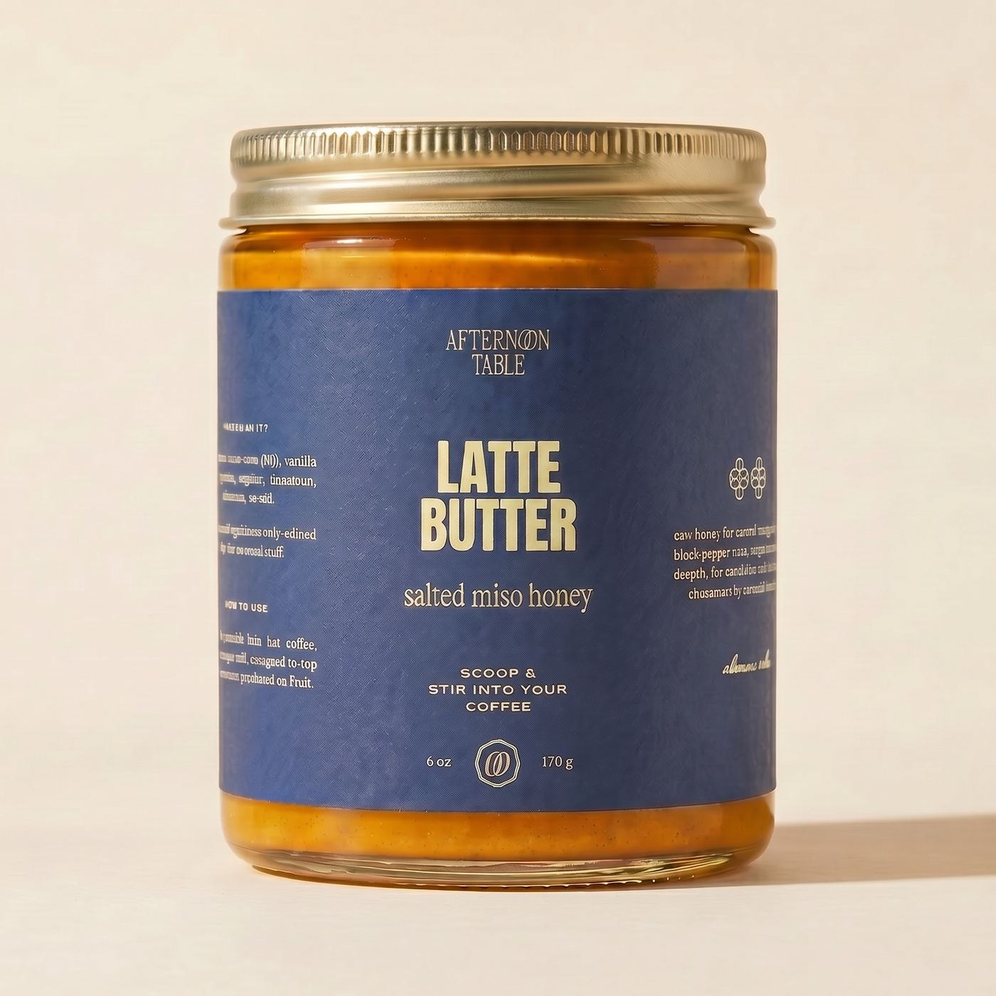 salted miso honey latte butter jar, a honey coffee stir-in by afternoon table